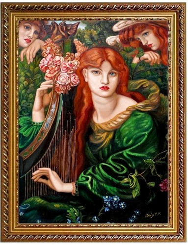 ölbild dante rossetti - dante,