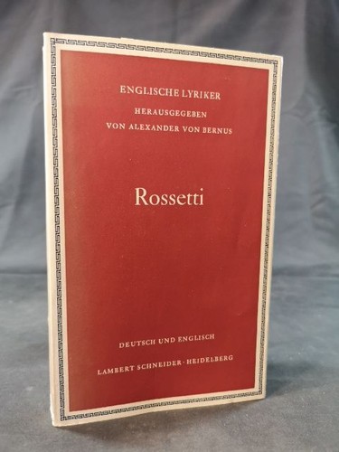 Englische lyriker rossetti - englische,